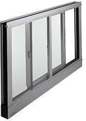 Aluminium 3 Track Sliding Window