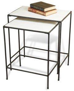 Iron Marble Nesting Tables