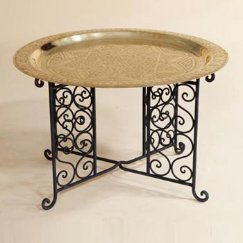 Moroccan Brass Table