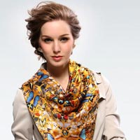 digital printed silk scarves