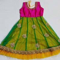 Girls Silk Frock