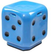 Blue Dice Stool