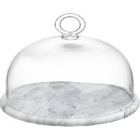 White Marble Cheese Dome