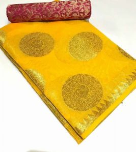 Banarasi cotton silk chakra sarees