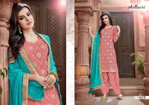 phillauri vol 4 chanderi  gota embroidery suits