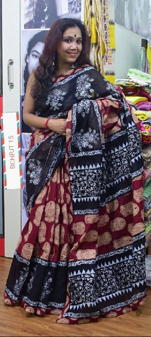 printed kalamkari cotton sarees