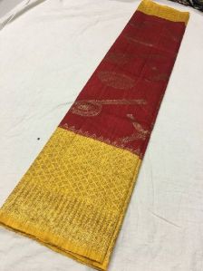 pure handloom banarasi jute sarees with blouse piece