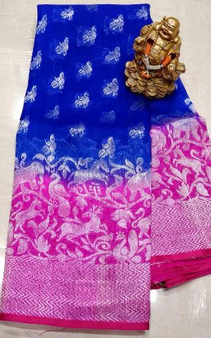 pure kora organza sarees