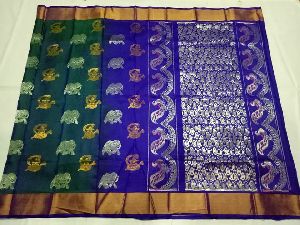 uppada pure silk kanchipuram model sarees