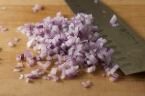 chopped red onion