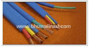 Flat rubber cable