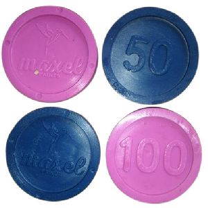 36mm Embossed Round Plastic Tokens