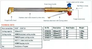 Gas Cutting Torch