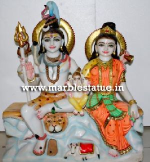 Marble Shiva Parivar Statue