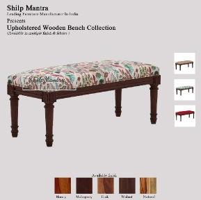 Shilp Mantra Elaina Upholstered Wooden Bench