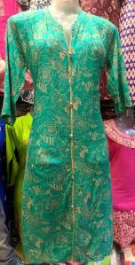 rayon fancy long kurti