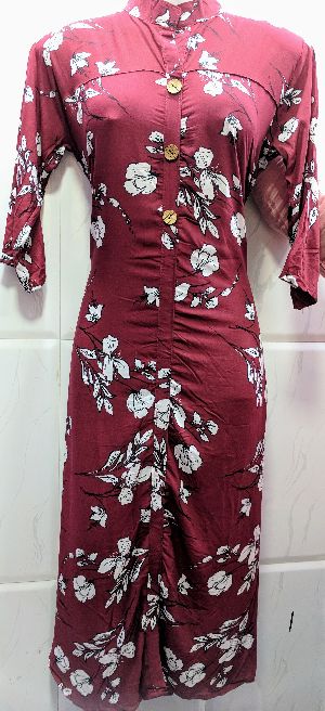 rayon fancy kurti