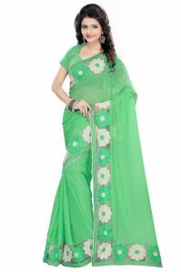 Chiffon Flower Lace Sarees