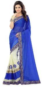 Georgette Lycra Indian Sarees