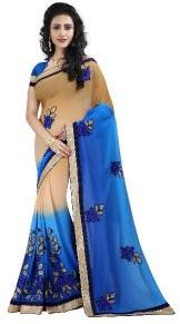 Stone Work Georgette Sarees