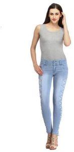 Ladies Designer Light Blue Denim Jeans