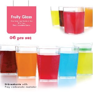Plastic Glass Fruity