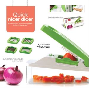 Manual Plastic & Stainless Steel Genuis Nicer Dicer Plus, For Home at Rs  349/piece in Surat