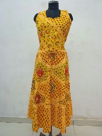 Jaipuri Designer Cotton Womens Long Dress