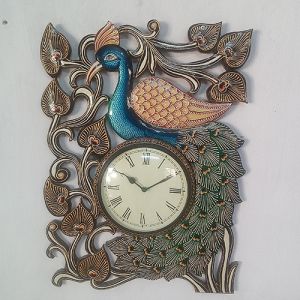 HV1745 Peacock Wallclock