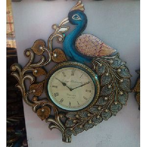 HV1746 Peacock Wallclock