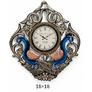 HV1750 Peacock Wallclock