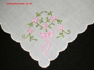 Embroidered handkerchiefs