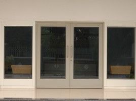 aluminium flush door