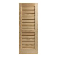 Louvered door