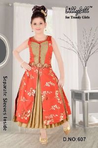 Fancy parti long frock