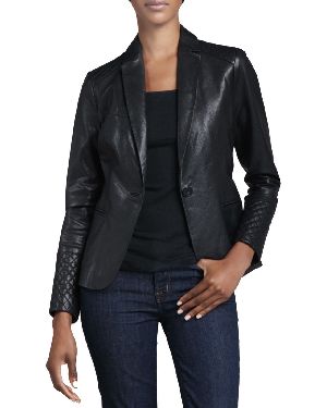 Leather Ladies Blazer