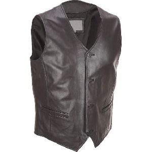 Leather Mens Vest Coat