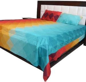 Printed glaze cotton bedsheet