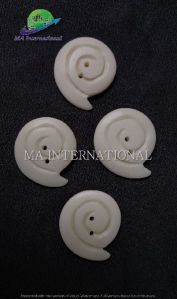 Bone button blank raw cattle button for coat & garment