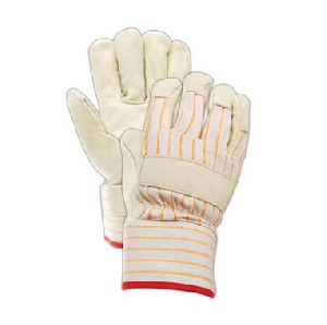 Grain Leather Palm Glove with Safety Cuff