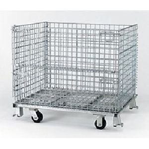 Wire Mesh Collapsible Trolley