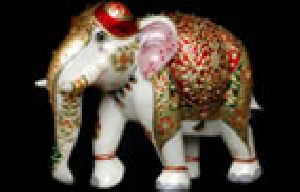 Marble Artwork Elephants