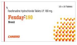 Fexofenadine HCL 180 mg Tablets