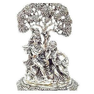 Aluminium Radha Krishna Statue