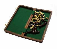 Wooden folding chess board non magnetic