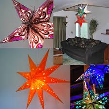 Paper Star Lamps