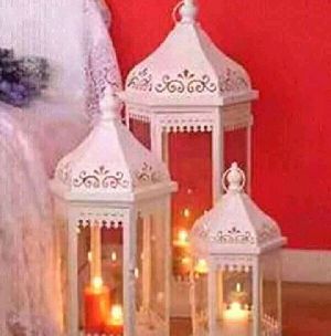 Elegant Victorian style candle lantern