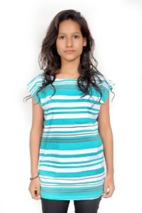 Girls Wide Neck Stylish T-Shirts