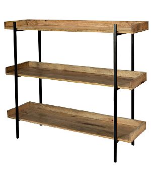 SHELF iron and acacia wood