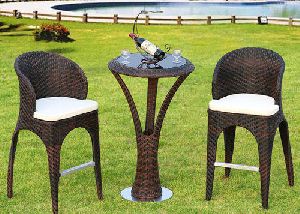 Garden Rattan Bar Set